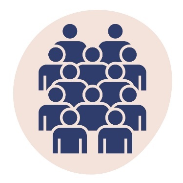 A group of 12 people.